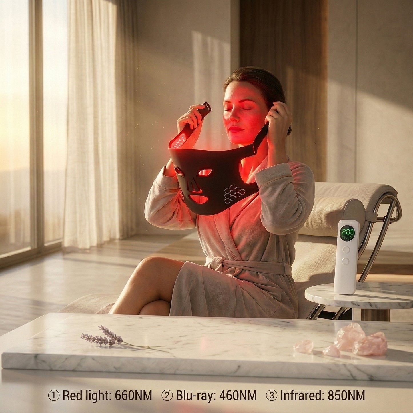 Serein Glow Mask | Triple-Wavelength LED Therapy Mask